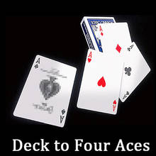 Deck to Four Aces Magic Tricks Aces Cards Appearing Magician Close Up Street Illusion Gimmick Mentalism Magia Toy tour de magie 2024 - buy cheap