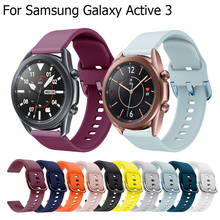 Силиконовый ремешок для часов Samsung Galaxy Watch 3 41 мм/45 мм/Galaxy Watch 46 мм/Active 2 40 мм 44 мм/Gear S3 Frontier Classic 2024 - купить недорого