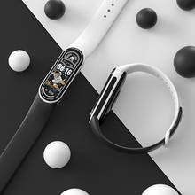 Ремешок для Xiaomi Mi Smart Band 6 5 4 3, сменный спортивный браслет из ТПУ контрастных цветов для наручных часов, Официальный магазин Xiaomi 2024 - купить недорого