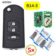 5pcs/lot KEYDIY B series B14-3 3 button universal KD remote control for KD200 KD900 KD900+ URG200 KD-X2 mini KD for Mazda style 2024 - buy cheap