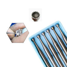 Fresas de copa de acero Serie 6, lote de herramientas de joyería de tamaño único, pulido de diamante y grabado, brocas giratorias 2024 - compra barato