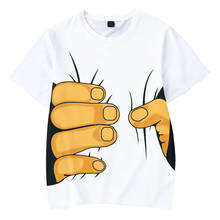 Men's T-shirt Summer Fashion Big Hand 3D Print Funny Tshirt Hipster Cool T-shirt Graphic Tees Hiphop Streetwear O Neck Tee Shirt 2024 - buy cheap