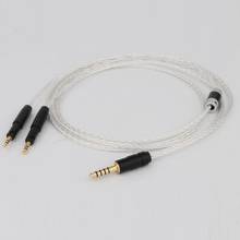 Preffair-Cable de auriculares E0413, 2,5mm/3,5mm/4,4mm, equilibrado, 8 núcleos, plateado, para ATH-R70X R70X 2024 - compra barato