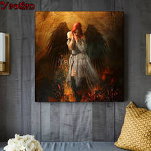 DIY 5D Full Square Diamond Painting Black Wings Angel Diamond Embroidery Handmade Mosaic Hobby Rhinestones Art Cross Stitch 2024 - buy cheap