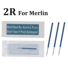 50pcs 2R Tattoo Needle Professional Merlin Tattoo Needles for Tattoo Eyebrow Pen Tattoo Machines Permanent Makeup Machine Needle 2024 - buy cheap