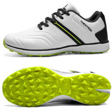 Zapatos de Golf a prueba de agua para hombre, calzado de Golf ligero profesional, para deportes de Golf al aire libre, zapatillas deportivas atléticas de marca, 2021 2024 - compra barato