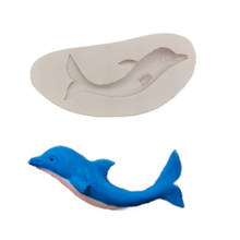 Dolphin Silicone mold Fondant Cakes Decorating Tools Silicone Mould Sugarcrafts Chocolate Baking Tools For Cakes Gumpaste Form 2024 - buy cheap