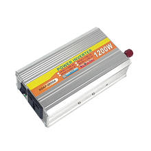 Inversor de onda de corrección de 1200W, 12V, 24V a 220V, 1200W, con protección inversa y conexión USB 2024 - compra barato