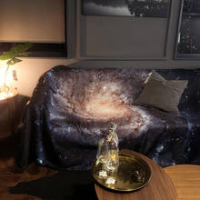 European starry sky sofa blanket 3d Digital printing four seasons universal Leisure blanket throw Nordic sofa towel non-slip mat 2024 - buy cheap