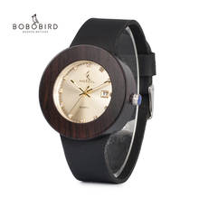 BOBO BIRD Women's Wood Watches Genuine Leather Strap Calendar Display Watch Role Men Relogio Masculino Wooden Timepieces Clock 2024 - buy cheap