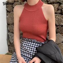 Summer Vintage Brown shoulder off Cropped Tank Top Bra Sexy Strap Hollow Camis Women Tops Sexy Slim Crop Tops Fall Vest 2024 - buy cheap