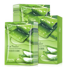 20 Pieces Aloe Tender Moisturizing Facial Mask Remove Acne Control Oil Depth Replenishment Whitening Anti-Aging 2024 - buy cheap