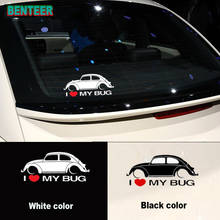 2pcs Reflective i love bug Car body Sticker for Volkswagen Beetle 2024 - buy cheap