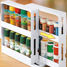 Kitchen Cabinet Storage Shelves Shelf Seasoning Storage Box  Rotating Rack Seasoning RackHolder Multifunction Kitchen Organizer 2024 - buy cheap