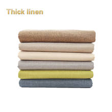 Cotton Linen Fabrics Thick Burlap Canvas Linen Dustproof Solid Color Tablecloths Curtains Linen Fabrics Sofa Sewing Material 2024 - buy cheap