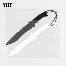 YJZT-Vinilo personalizado para decoración de cuerpo, 12,2x14,6 CM, patrón militar, cuchillo de Dagger, pegatina creativa para coche, 20C-0044 2024 - compra barato