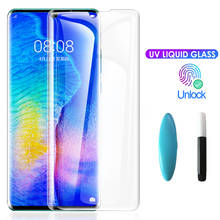 Protector de pantalla con pegamento UV para Huawei P30, P20 Pro Lite, película protectora completa de vidrio templado para Huawei Mate 30, 20 Pro Lite, P20, P30 2024 - compra barato