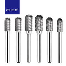 Rotary File Tungsten Carbide Burr Cylinder Shape with Radius End Double Cut C-type Rotary Burr File Milling Cutter 2024 - buy cheap