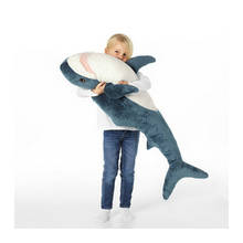 Grande tamanho de pelúcia tubarão brinquedos de pelúcia macio animal de pelúcia rússia tubarão brinquedos de pelúcia miúdo travesseiro boneca simulação boneca crianças presente aniversário 2024 - compre barato