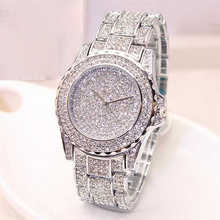 Women Ladies Bling Diamonds Crystal Strap Watch Fashion Luxury Stainless Steel Analog Quartz WristWatches relogio feminino 2024 - buy cheap