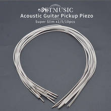 10pcs High-end Acoustic Guitar Transducer Piezo Under Saddle Pickup Tuner Cable for Guitarra Preamp EQ parts 2024 - buy cheap
