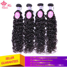 Queen Hair Products 1/3/4 Malaysian Water Wave Bundles 100% Virign Human Hair Bundles Natural Color Double Weft Weave Extensions 2024 - buy cheap