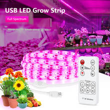 LED Grow Light Full Spectrum 1m 2m 3m 4m 5m USB Grow Light Strip 2835 DC5V LED Phytolamp for Plants Seedlings Flower Greenhouses 2024 - buy cheap