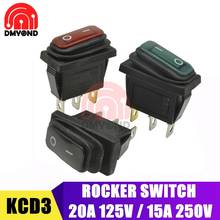 5PCS Rocker Switch ON-OFF 2 Position 3 Pin 3PIN Electrical Equipment Power Switch With Light 15A 250VAC/ 20A 125VAC Waterproof 2024 - buy cheap