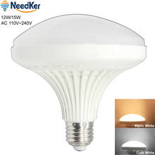 NeedKer bombilla Led para lámpara 220V 110V Lampada Led luz plana E27 SMD2835 W 12W 15W cálido blanco frío de luz LED UFO para la iluminación del hogar 2024 - compra barato