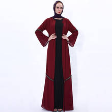 Eid Mubarak-Kimono Abaya turco para mujer, vestido musulmán, Hijab Maxi, caftán de Dubái, Túnica islámica musulmana 2024 - compra barato