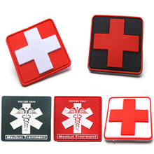 Red Cross Flag of Switzerland First Aid Patch 3D PVC Rubber Medic Paramedic Tactical Army Badge DIY Patches for Clothing 2024 - buy cheap