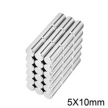 10/20/50/100/200PCS 5x10 Round Neodymium Magnets 5mmx10mm Mini N35 Magnet Disc 5*10 Strong Cylinder Rare Earth Magnet 5mmx10mm 2022 - buy cheap