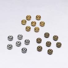 50PCs/bag 6mm Antique Gold/Bronze Plated Spacer Bead Cone Pattern Metal Loose beads for Jewelry Making DIY Bracelet Charm 2024 - buy cheap