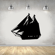 Hot Sale Sailboat Home Decorations Pvc Decal Removable Wall Sticker Rooms Home Decoration 2024 - buy cheap