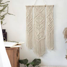 Macrame BOHO Handmade Hanging Tapestry Tassel Sofa Background  Nordic Art Wall Hanging Tapestries for Living Room Home Decor 2024 - buy cheap