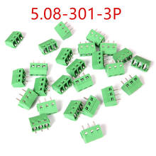100PCS 3 Pin Screw Terminal Block Connector 5mm Pitch 5.08-301-3P 301-3P 3pin 2024 - buy cheap