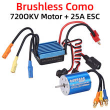 2430 7200KV Sensorless Brushless Motor With 25A Brushless ESC Combo Set for 1/16 1/18 HSP Traxxas HPI Tamiya RC Car 2024 - buy cheap