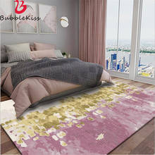 Alfombra rosa con estampado de burbujas para dormitorio, tapete abstracto de estilo nórdico para decoración del hogar, sala de estar, mesa de centro 2024 - compra barato