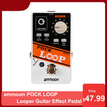 ammoon POCK LOOP Looper Guitar Effect Pedal 11 Loopers Max.330mins Recording Time Supports guitar pedal guitar accessories pedal 2024 - buy cheap