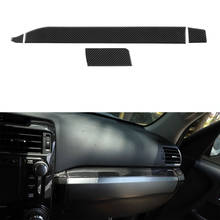 For Toyota 4Runner 2010+ Car Dashboard Central Console Decoration Strips Stickers Real Carbon Fiber Interior Auto Accessories 2024 - buy cheap