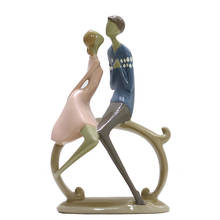 WU CHEN-figura de parejas largas, escultura artística de amante, artesanía de resina, adornos de decoración del hogar, R2531 2024 - compra barato