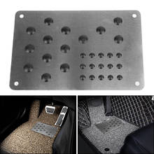 LEEPEE Car Floor Mat Non-slip Carpet Patch Auto Alloy Plate Anti-skid Pad Universal Foot Heel Scuff Plate 2024 - buy cheap