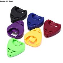 6Pcs Plastic Heart Shape Guitar Pick Collection Holder Accessories Guitar Pick Case Box Random Color 2024 - buy cheap