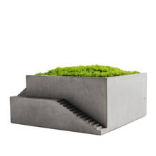 Macetero de hormigón, molde de silicona, forma de escalera cuadrada, suculenta, macetero, herramienta de decoración de terraza 2024 - compra barato