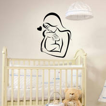 Family Love Wall Sticker Baby And Mother Vinyl Wall Art Decal Kids Children Room Decor Nursery Wallpaper Bedroom Decoration 2024 - buy cheap