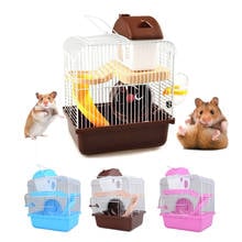 House For Hamster Pink Chinchilla Cages Hamster Small Animals Accessories Hedgehog House Guinea Pig Bed Mouse Cage Products 2024 - buy cheap