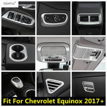 Kit de Interior mate para Chevrolet Equinox 2017-2021, pomo de palanca de cambio de marchas, perilla/Panel para posavasos, cubierta embellecedora de ABS 2024 - compra barato