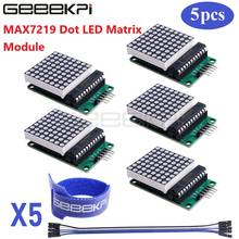 GeeekPi-Módulo de matriz Led MAX7219, módulo de Control de pantalla LED de 8x8 MCU para Arduino 5V, paquete de 5 unidades 2024 - compra barato