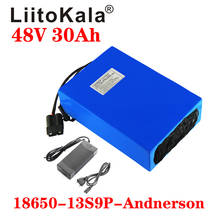 Аккумулятор LiitoKala для электрического велосипеда, 48 В, 30 А · ч, 18650 13S9P, 1000 Вт, 20 А, BMS 2024 - купить недорого