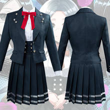 Disfraz de Anime Danganronpa V3 Shirogane Tsumugi edición Original JK para mujer, uniforme de Cosplay, trajes de fiesta de Halloween con pelo de peluca 2024 - compra barato
